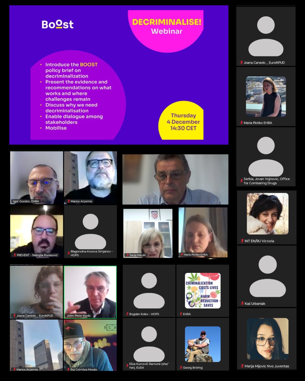 An interesting dialogue on evidence and recommendations on decriminalisation